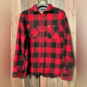 Coleman Flannel Long Sleeve Shirt EUC Mens XLarge Red and Black